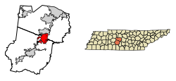 Williamson County Tennessee Incorporated and Unincorporated areas Spring Hill Highlighted 4770580